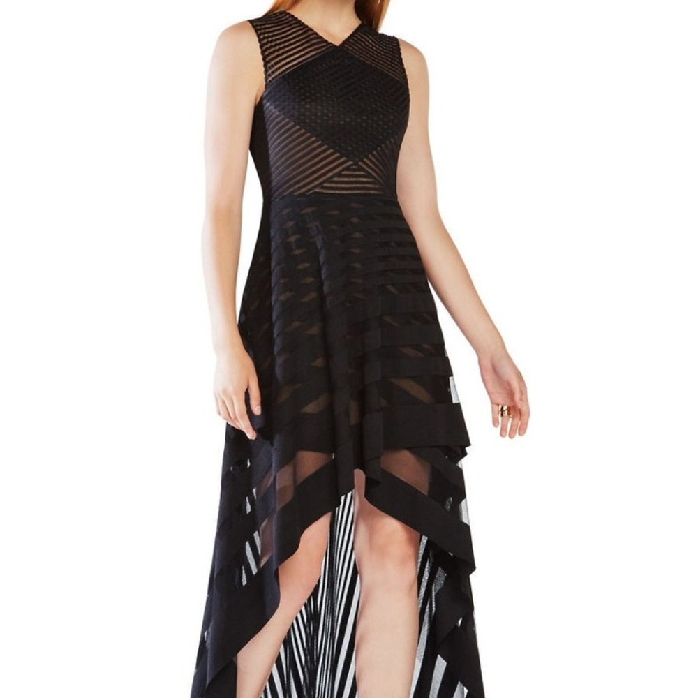 Awesome BCBGMaxAzria Keanna Gown, Black, Size 2